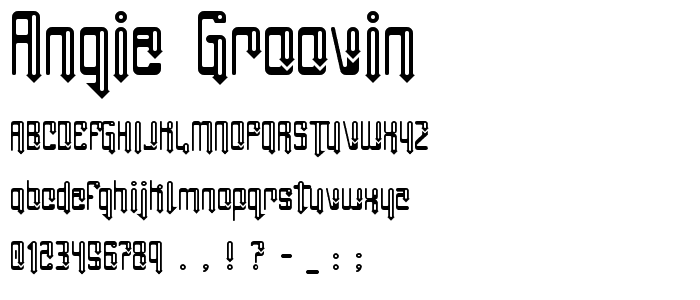 Angie Groovin font